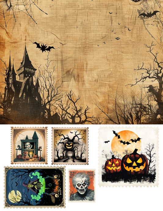 EZ Postage Printable: Spooky Halloween