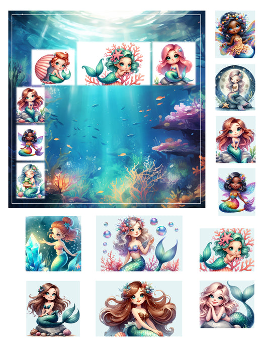 EZ Postage Printable: MerMay
