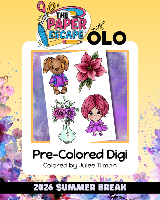 "Happy Everything" Pre-Colored Julee (2 sets)