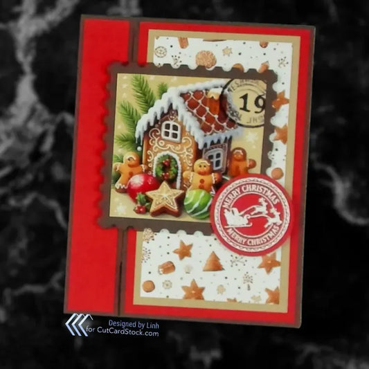 Holiday Card with Super Easy Gift Card Holder