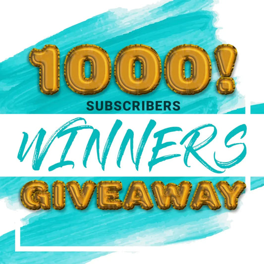 Giveaway! I Just Hit 1,000 YouTube Subscribers!