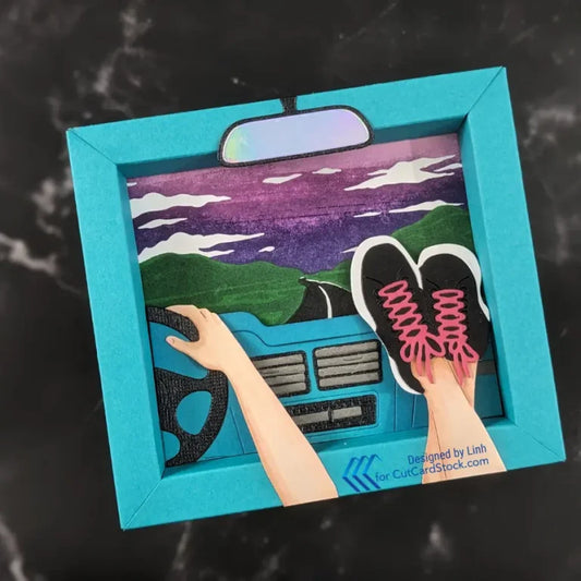 Shadow Box with Interchangeable Scene
