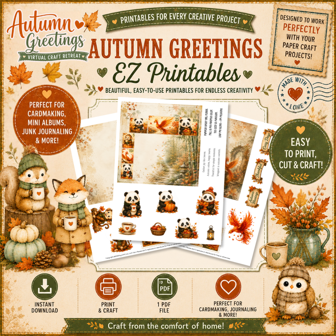 Autumn Greetings Virtual Craft Retreat!