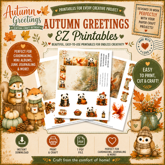 Autumn Greetings Virtual Craft Retreat!