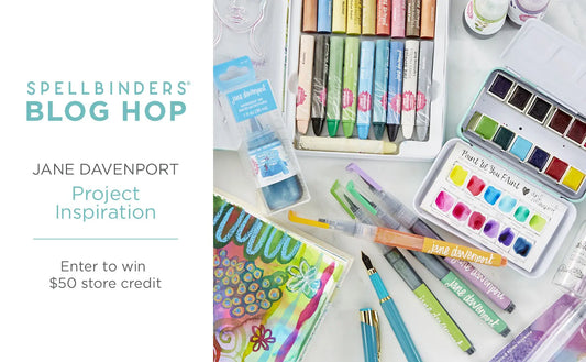 Spellbinders Blog Hop & Giveaway - Jane Davenport