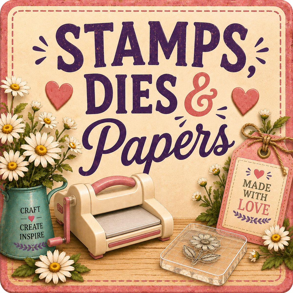 Stamps, Dies & Pattern Papers