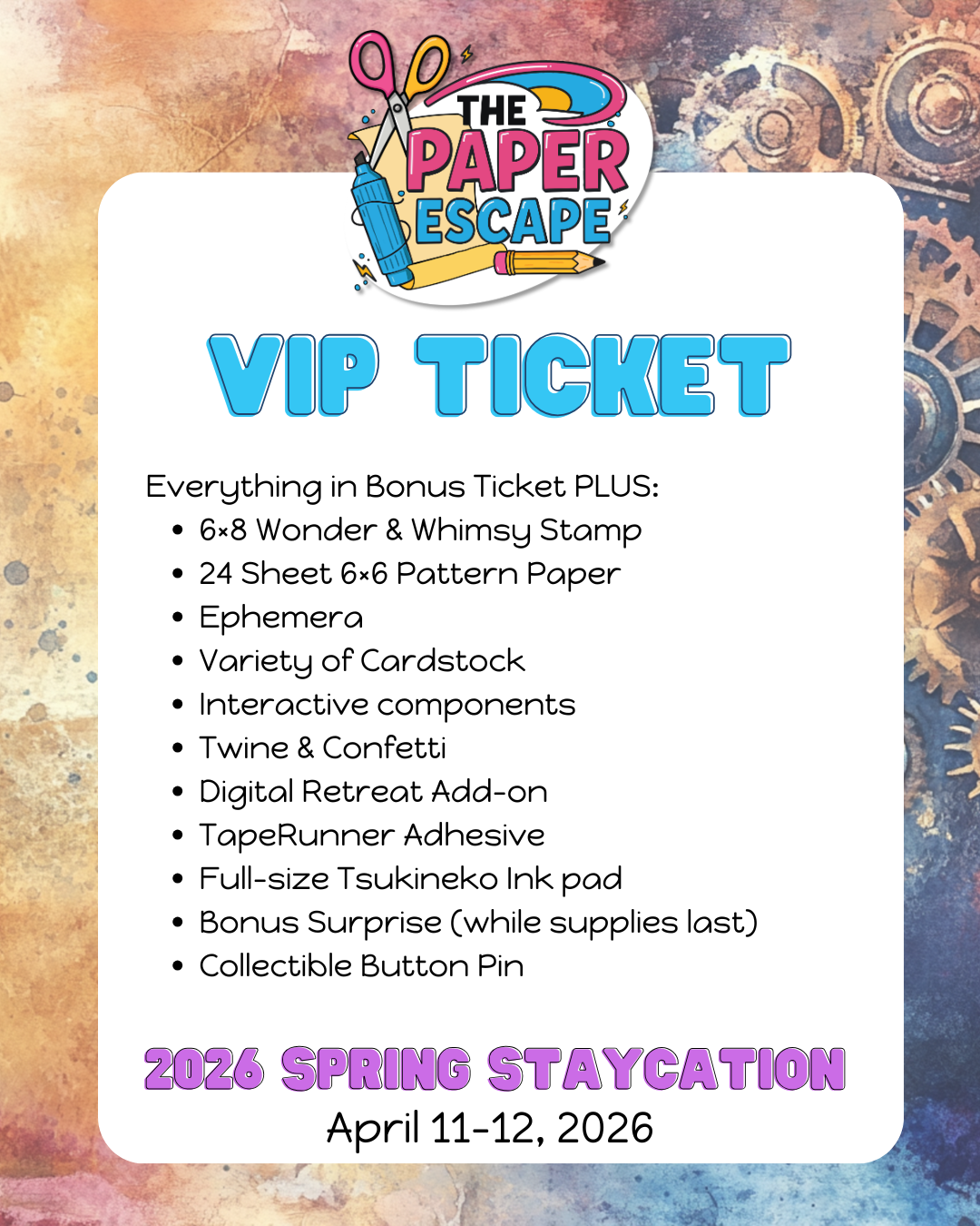 The Paper Escape : 2026 Spring Staycation