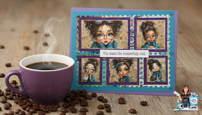 EZ Postage Printable: Coffee Girls