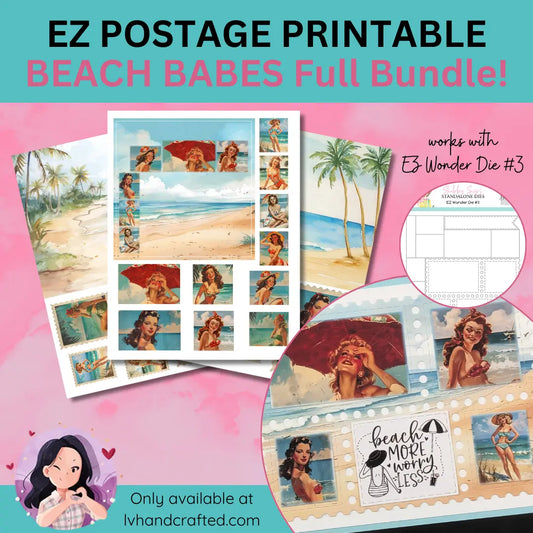 EZ Postage Printable: Beach Babes