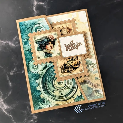 EZ Postage Printable: Steampunk Gears