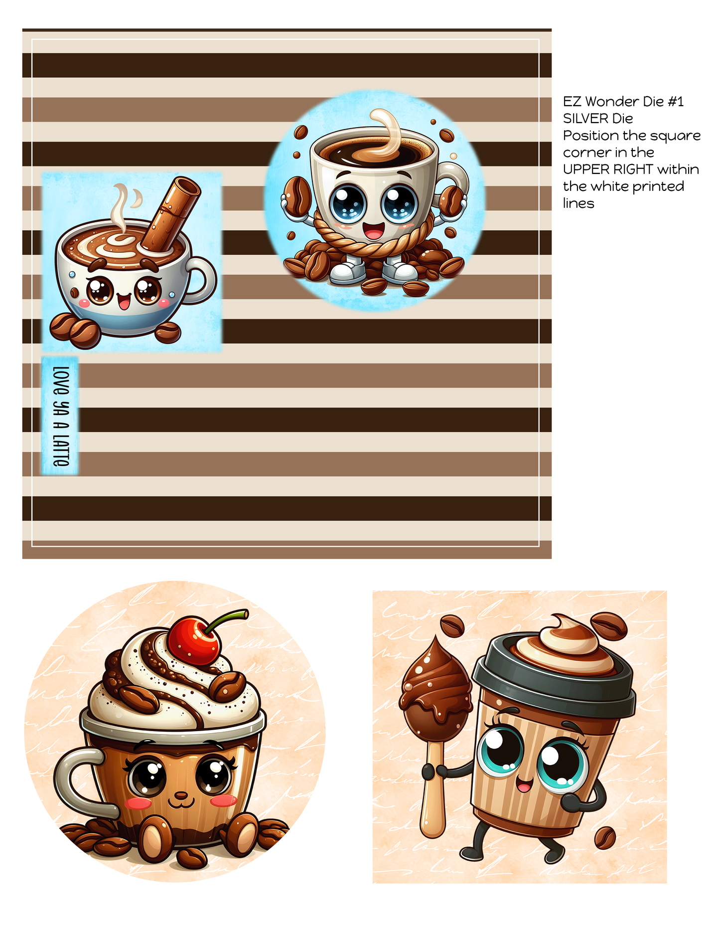 EZ Cardmaking Kit: Coffee Cups