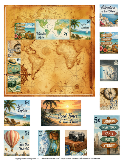 EZ Postage Printable: Adventure