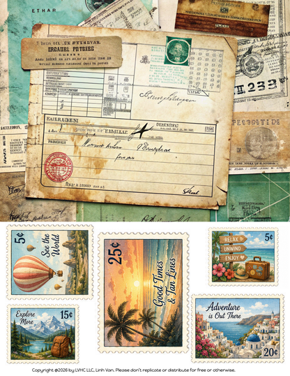 EZ Postage Printable: Adventure