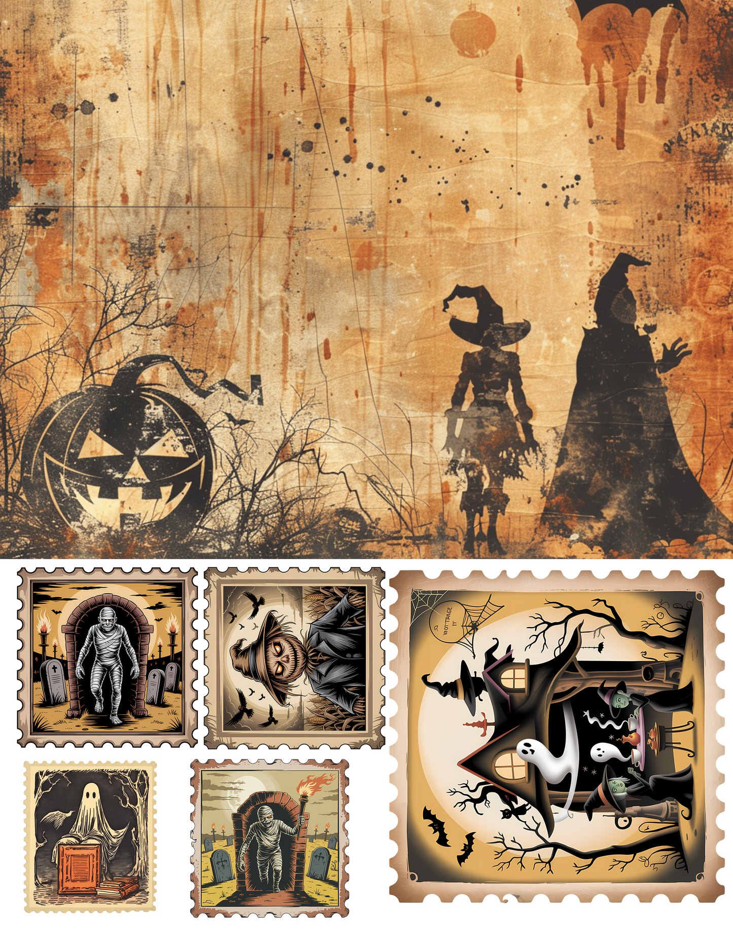 EZ Postage Printable: Spooky Halloween
