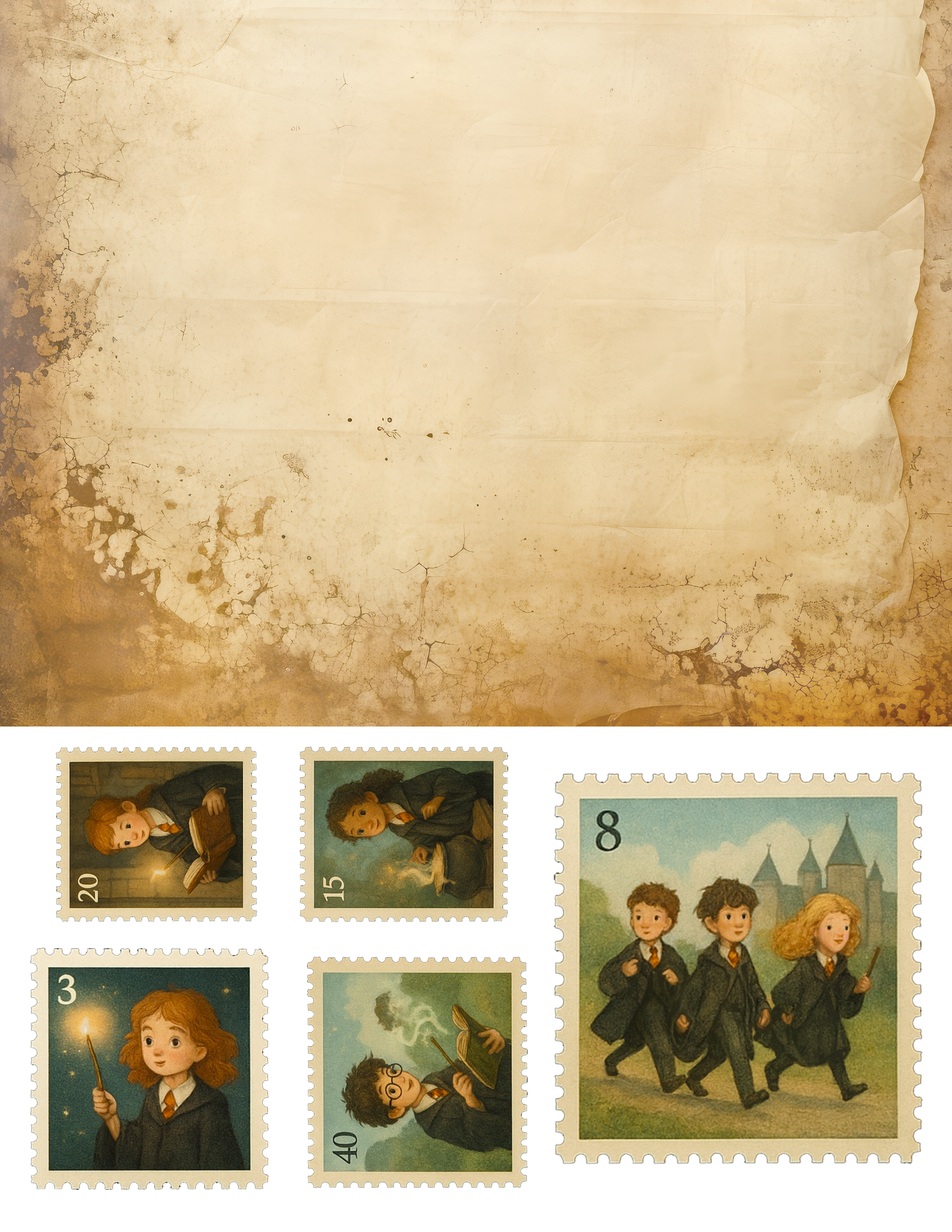 EZ Postage Printable: Wiz Kids Vintage