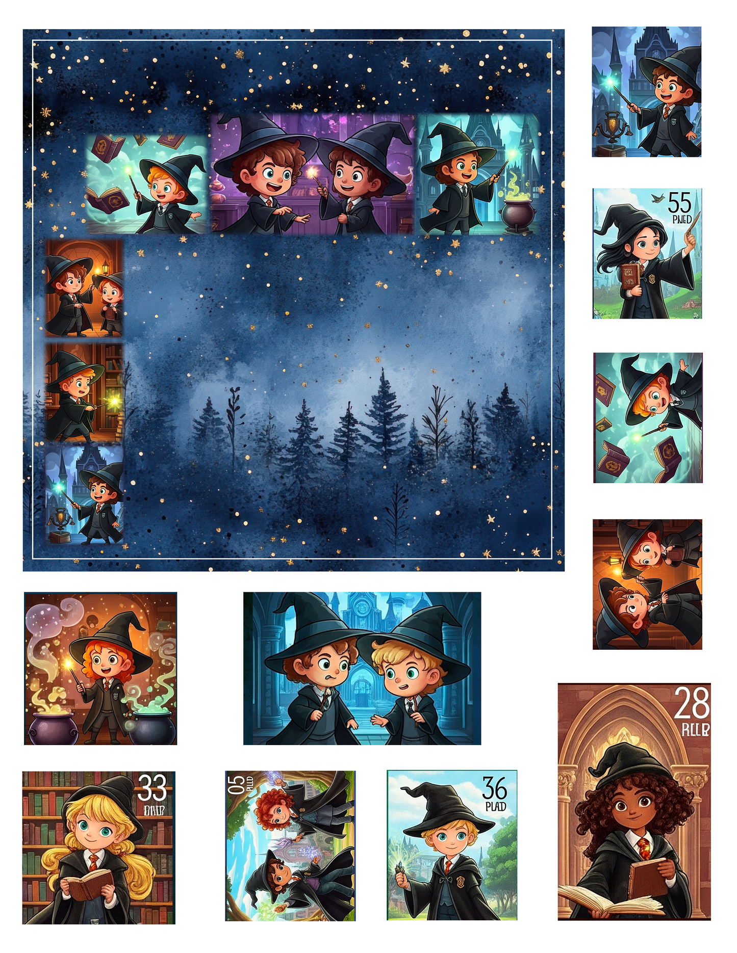 EZ Postage Printable: Wiz Kids Starz