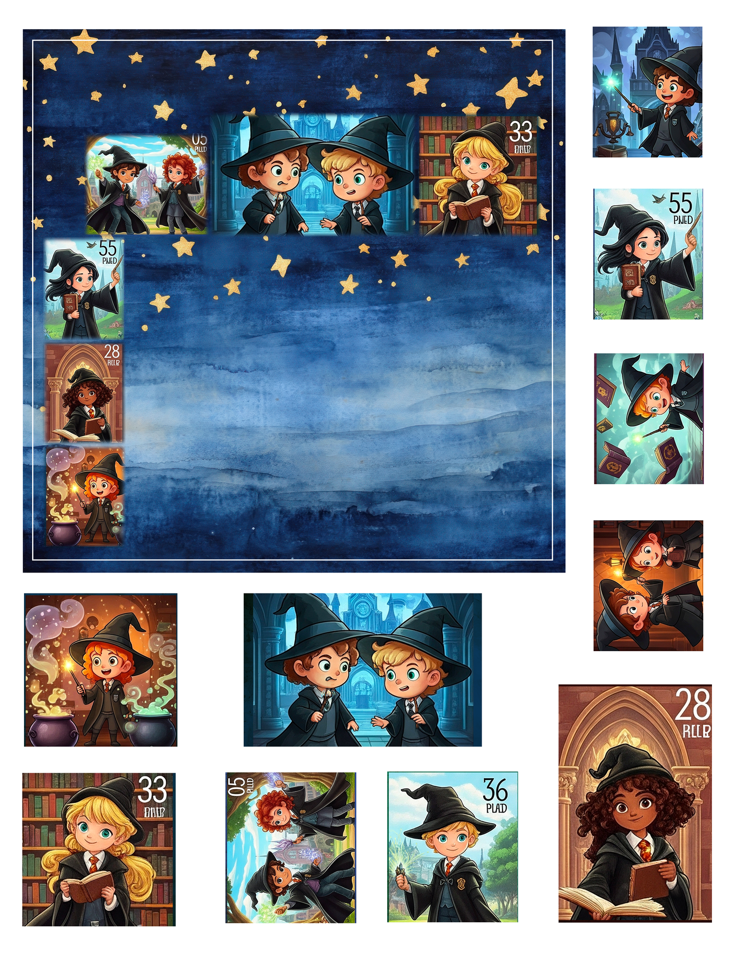 EZ Postage Printable: Wiz Kids Starz