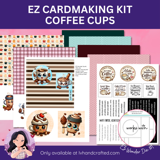 EZ Cardmaking Kit: Coffee Cups