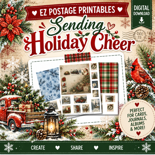 EZ Postage Printable: Sending Holiday Cheer
