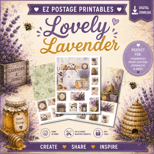 EZ Postage Printable: Lovely Lavender