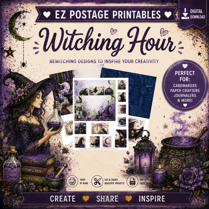 EZ Postage Printable: Witching Hour