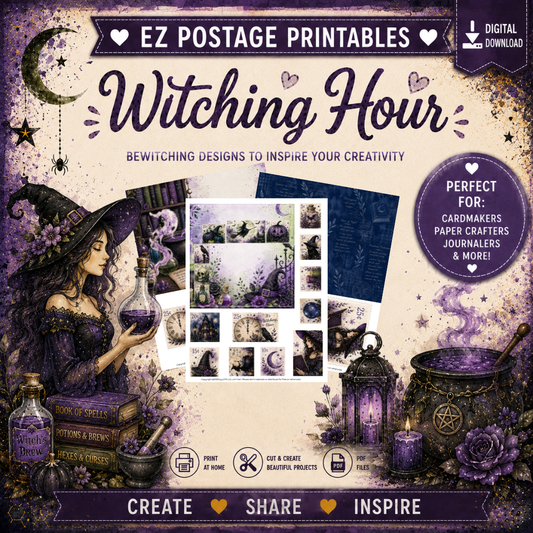 EZ Postage Printable: Witching Hour