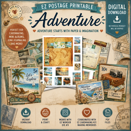 EZ Postage Printable: Adventure