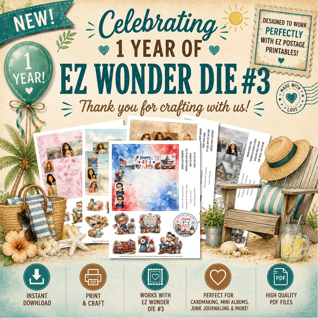 EZ Postage Commemorative Sheet - Fourth of July