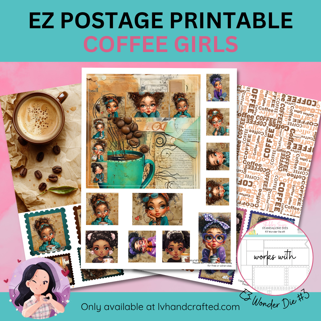 EZ Postage Printable: Coffee Girls