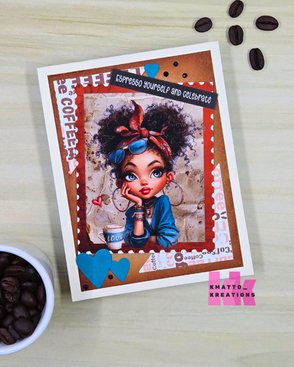 EZ Postage Printable: Coffee Girls