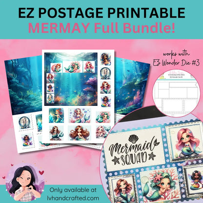 EZ Postage Printable: MerMay
