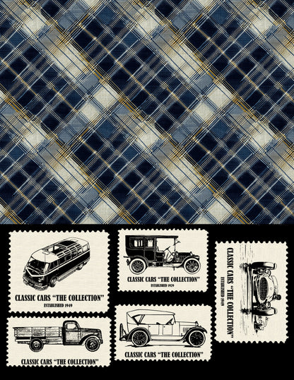 EZ Postage Printable: Vintage Cars