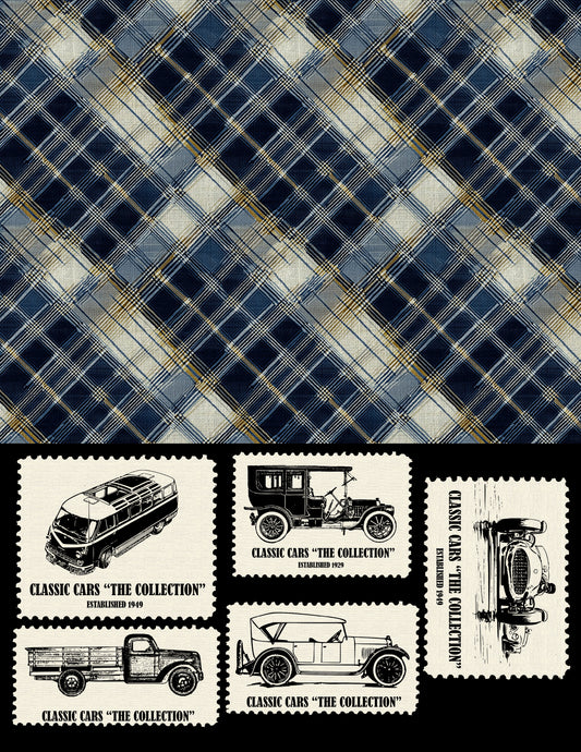 EZ Postage Printable: Vintage Cars