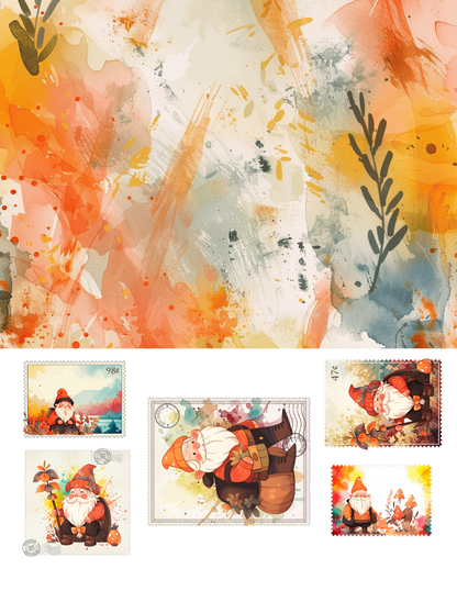 EZ Postage Printable: Fall Gnomes