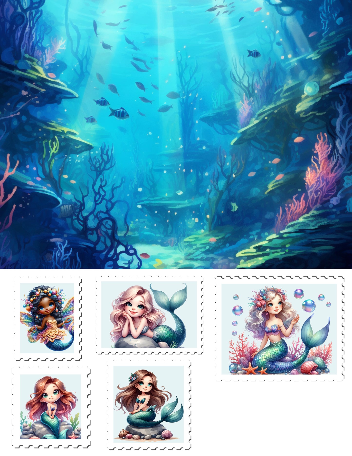 EZ Postage Printable: MerMay