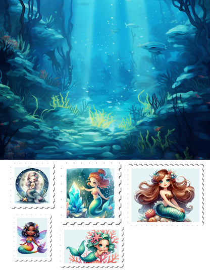 EZ Postage Printable: MerMay