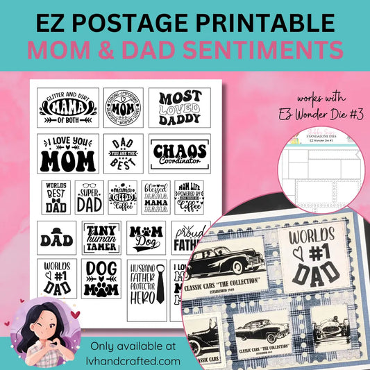 EZ Postage Printable:  Parents Sentiments