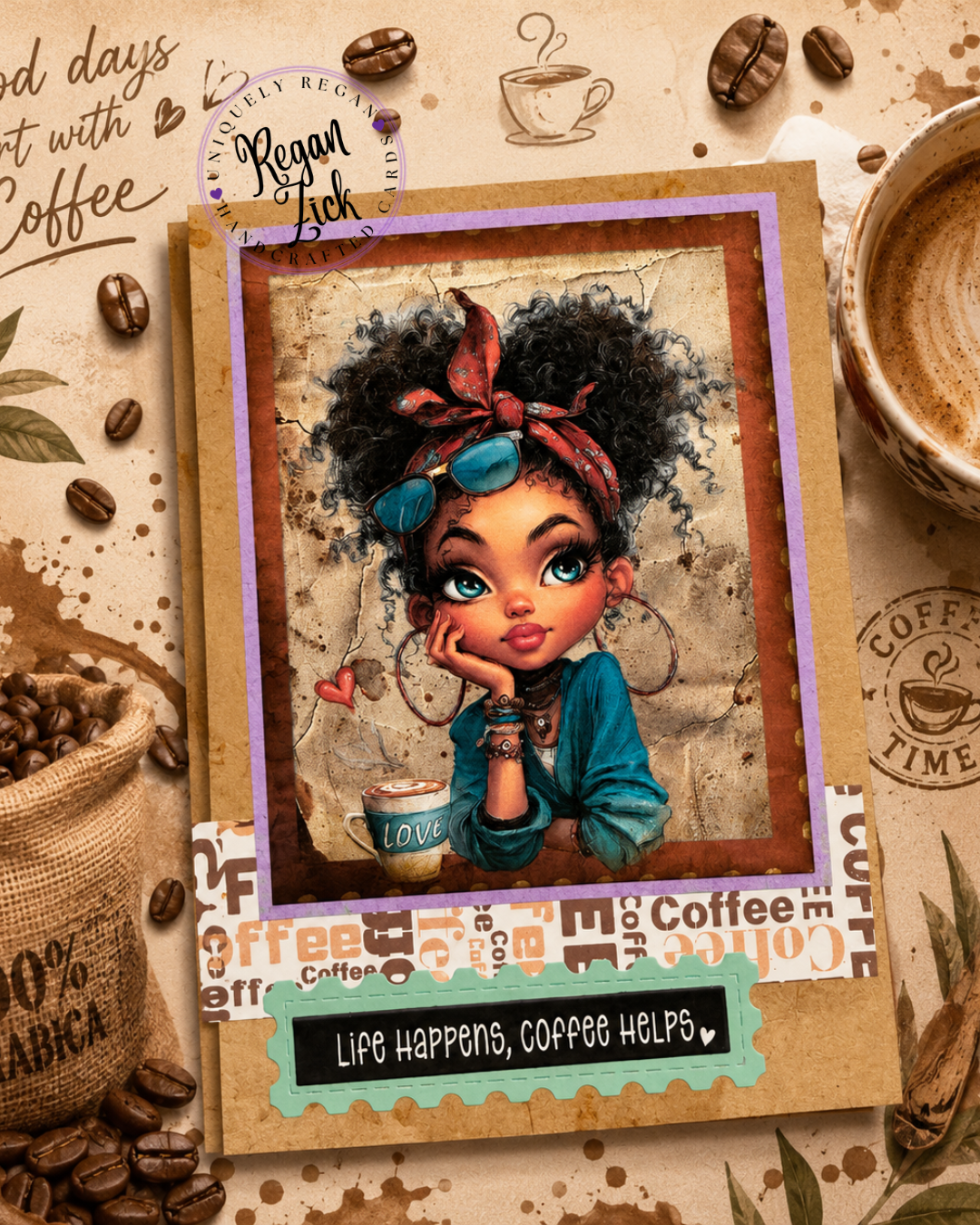 EZ Postage Printable: Coffee Girls