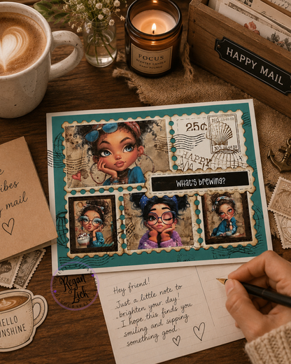 EZ Postage Printable: Coffee Girls