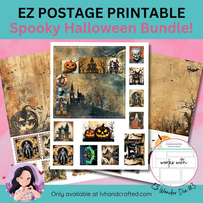 EZ Postage Printable: Spooky Halloween