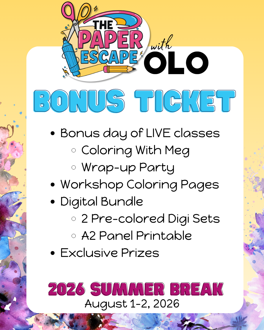 The Paper Escape : 2026 Summer Break w/ OLO