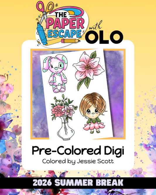 "Happy Everything" Pre-Colored Jessie (2 sets)