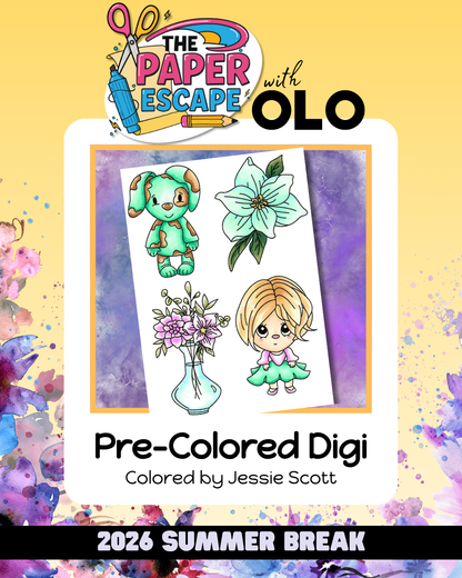 "Happy Everything" Pre-Colored Jessie (2 sets)