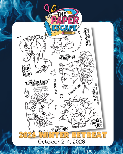 "Legendary Critters" 6x8 Stamp