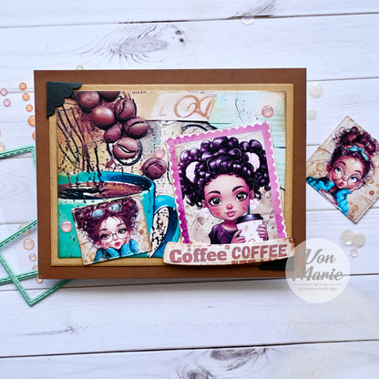 EZ Postage Printable: Coffee Girls
