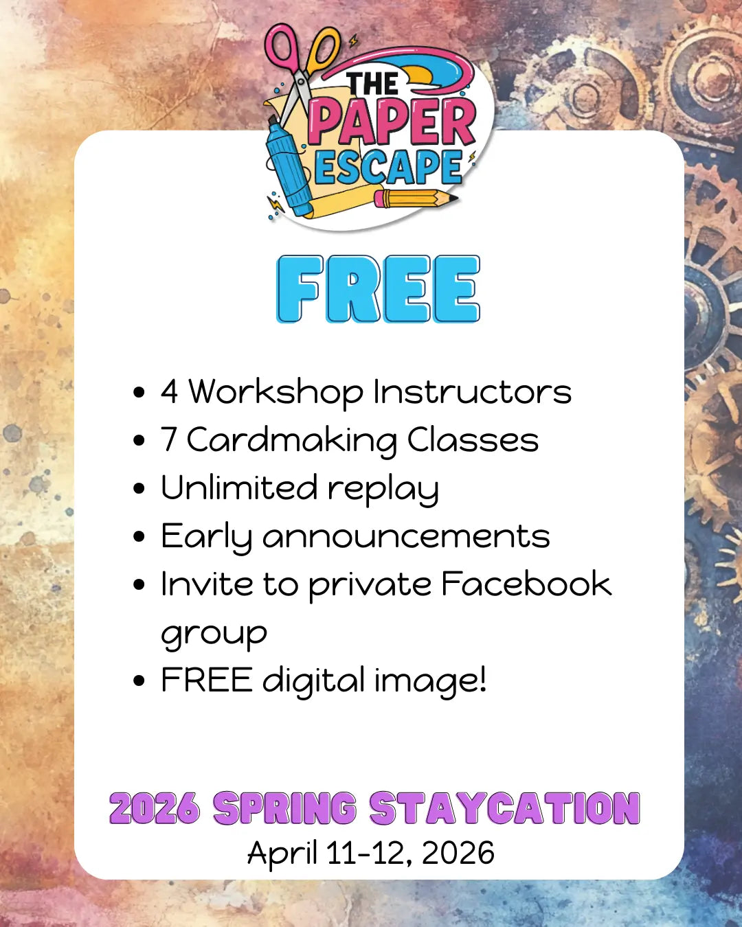 The Paper Escape : 2026 Spring Staycation image 3