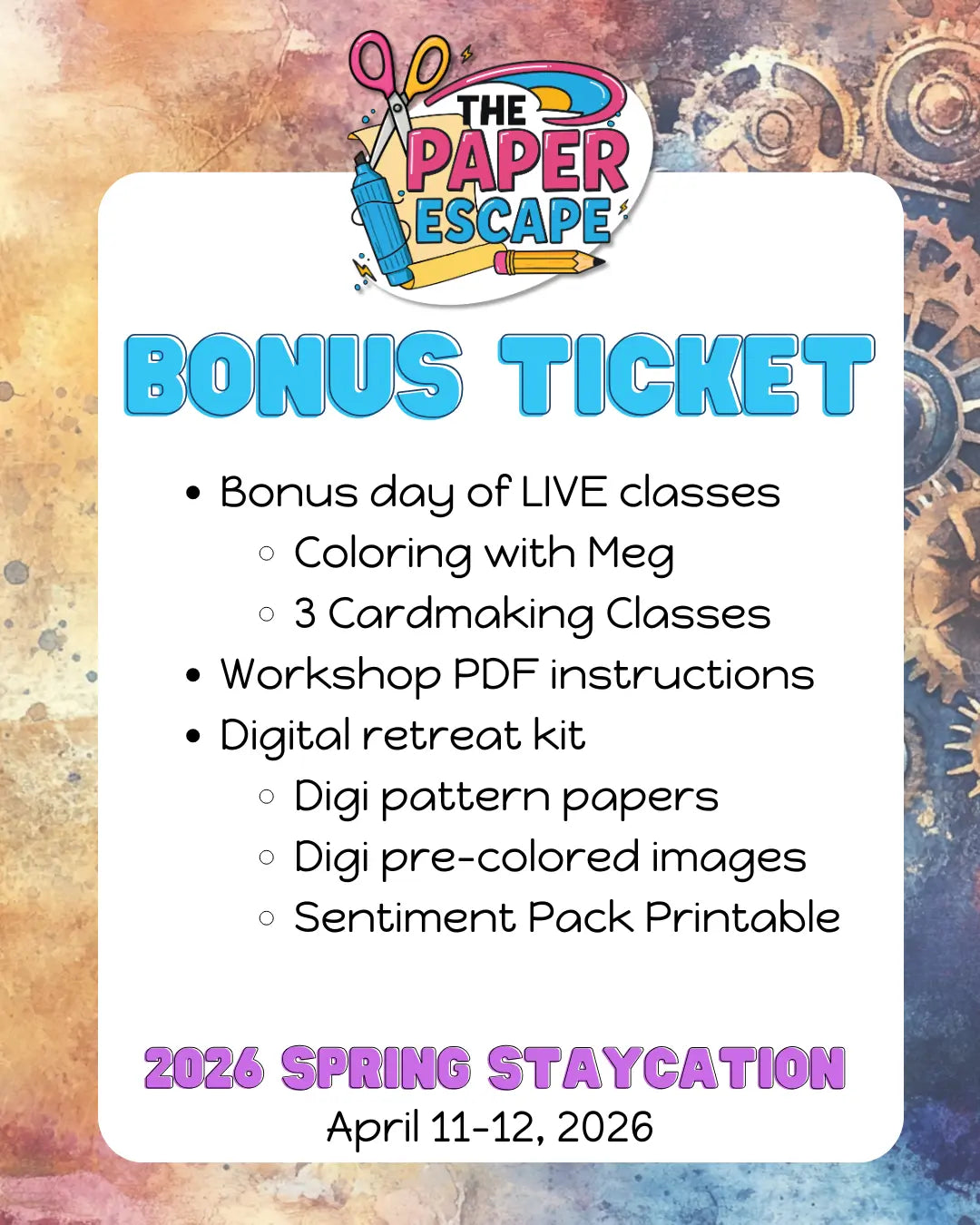 The Paper Escape : 2026 Spring Staycation image 2
