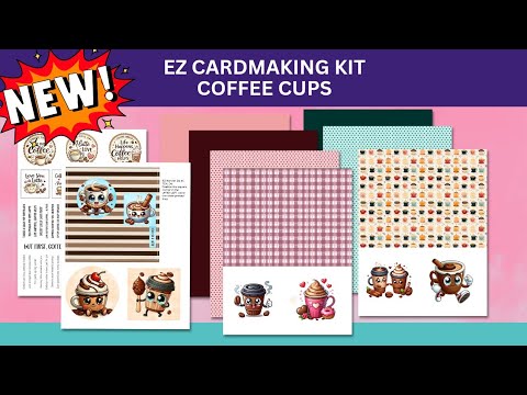 EZ Cardmaking Kit: Coffee Cups