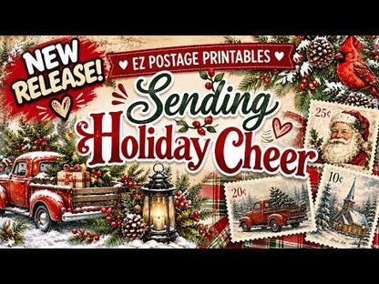 EZ Postage Printable: Sending Holiday Cheer